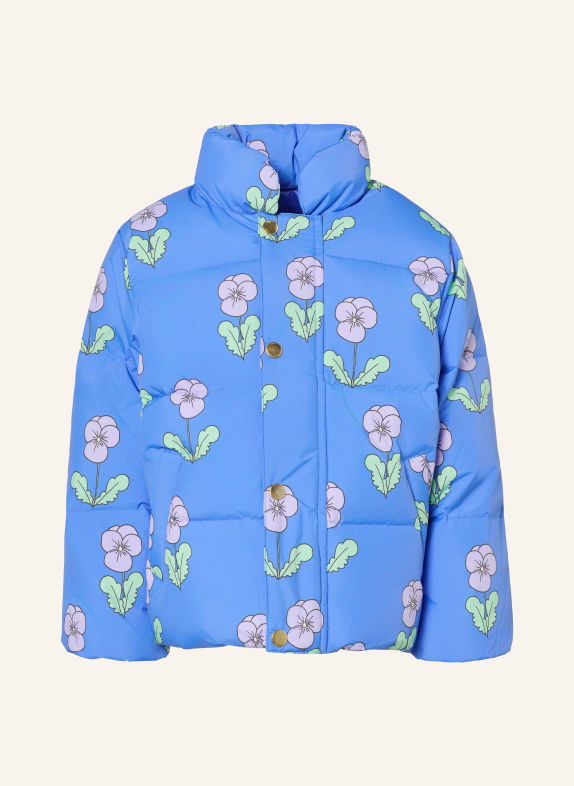 mini rodini Gewatteerde jas BLAUW / LICHTPAARS / LICHTGROEN