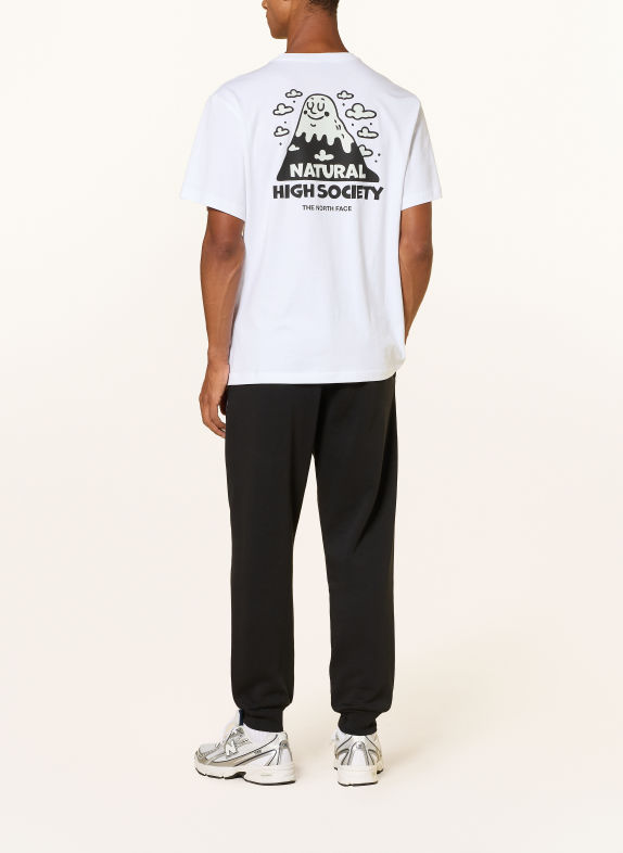 THE NORTH FACE T-shirt NATURAL HIGH SOCIETY WIT / ZWART