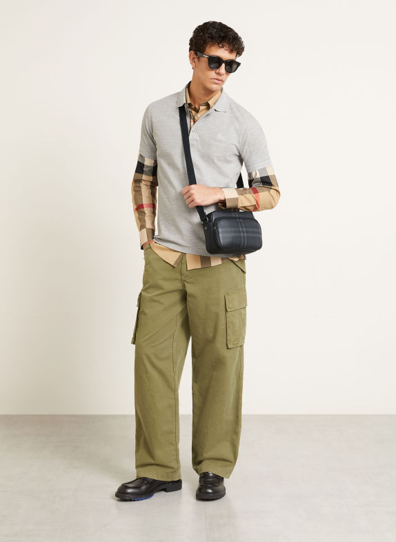 BURBERRY POCKET Crossbody bag DARK GRAY / BLACK