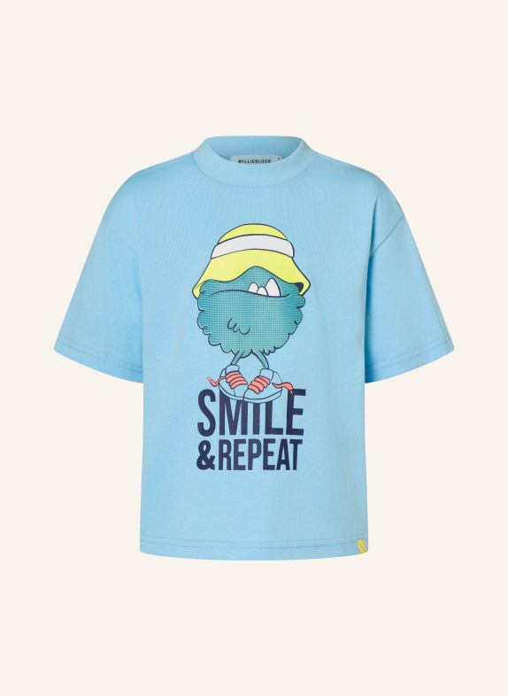 Billieblush T-shirt LICHTBLAUW / NEONGEEL / DONKERBLAUW