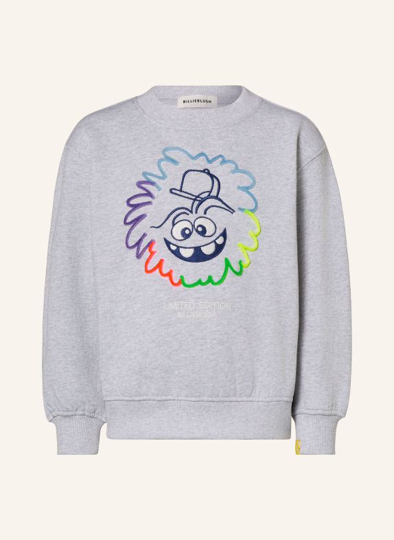 Billieblush Sweatshirt LICHTGRIJS / NEONGEEL / DONKERBLAUW
