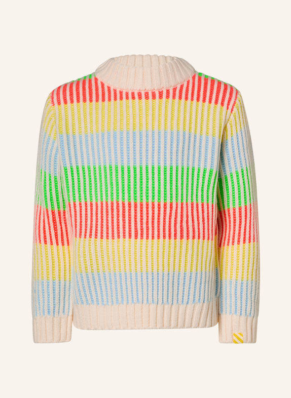Billieblush Trui ECRU / NEONROOD / NEONGEEL
