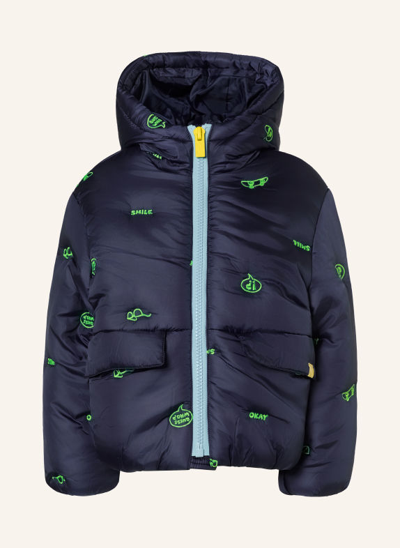 Billieblush Gewatteerde jas DONKERBLAUW / NEONGROEN