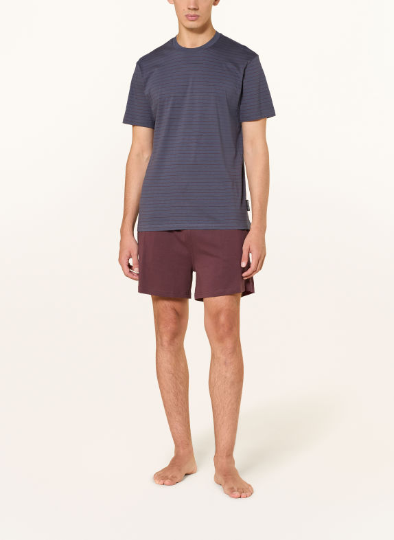 Marc O'Polo Shorty-Schlafanzug BLAU / DUNKELROT