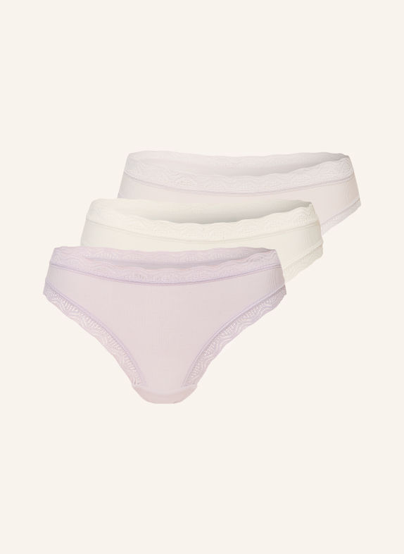 Marc O'Polo Set van 3 slips LICHTPAARS / CRÈME / LICHTGRIJS