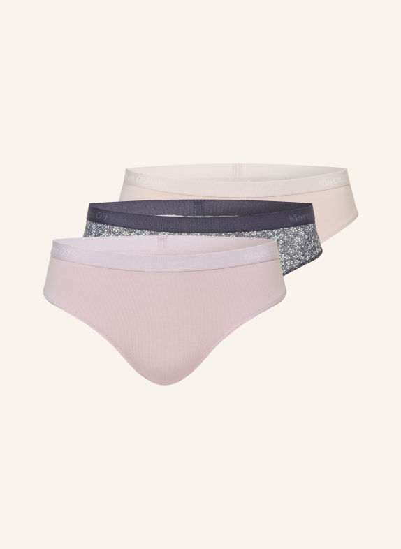 Marc O'Polo Set van 3 slips BLAUW / LICHTGRIJS / LICHTPAARS