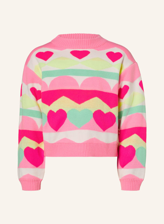 Billieblush Pull ROSE / ROSE FUCHSIA / MENTHE