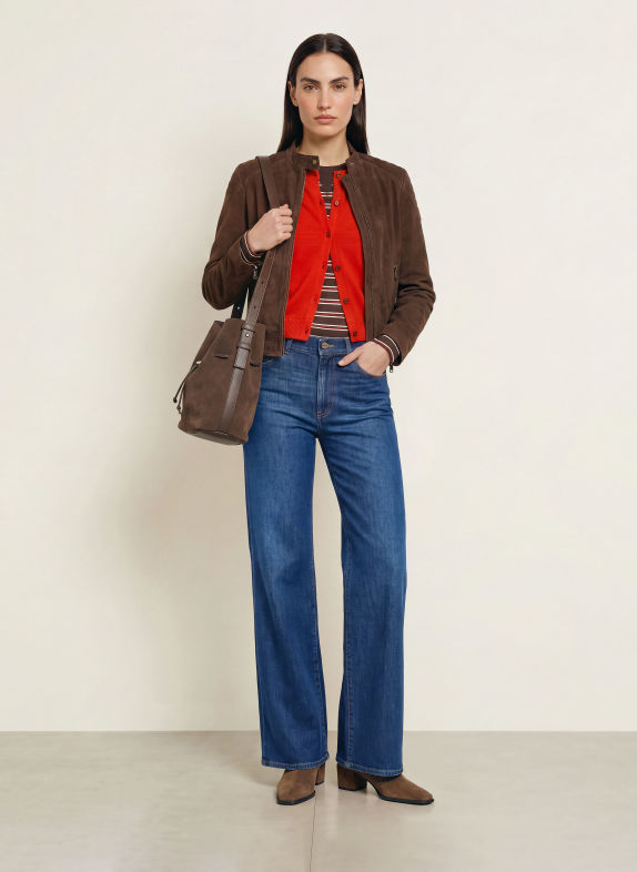 Dondup Flared Jeans AMBER 800 denim dublau
