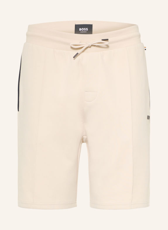 BOSS Sweatshort SENSE BEIGE / DONKERBLAUW
