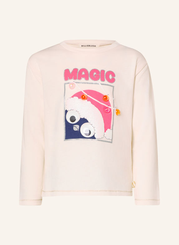 Billieblush Longsleeve met sierparels CRÈME / ZILVER / NEONROZE