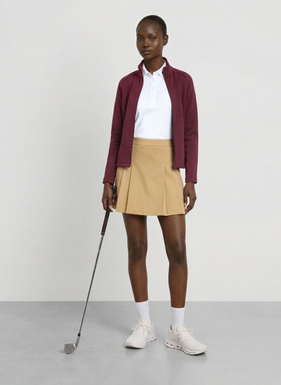 J.LINDEBERG Mid-layer jacket DARK RED