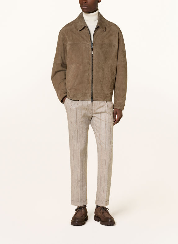 windsor. Leren jas ATTILIO BEIGE