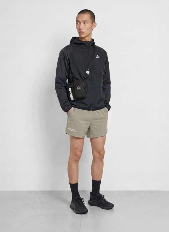 Nike Szorty TRAILWIND KHAKI