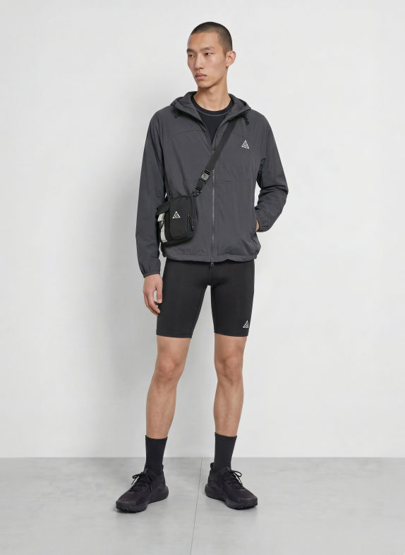 Nike 2-in-1 hardloopshort LAVA LOOPS ZWART