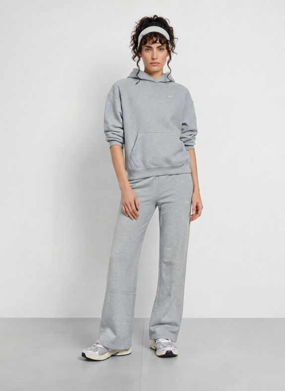 Nike STUDIO Oversized Hoodie LIGHT GRAY