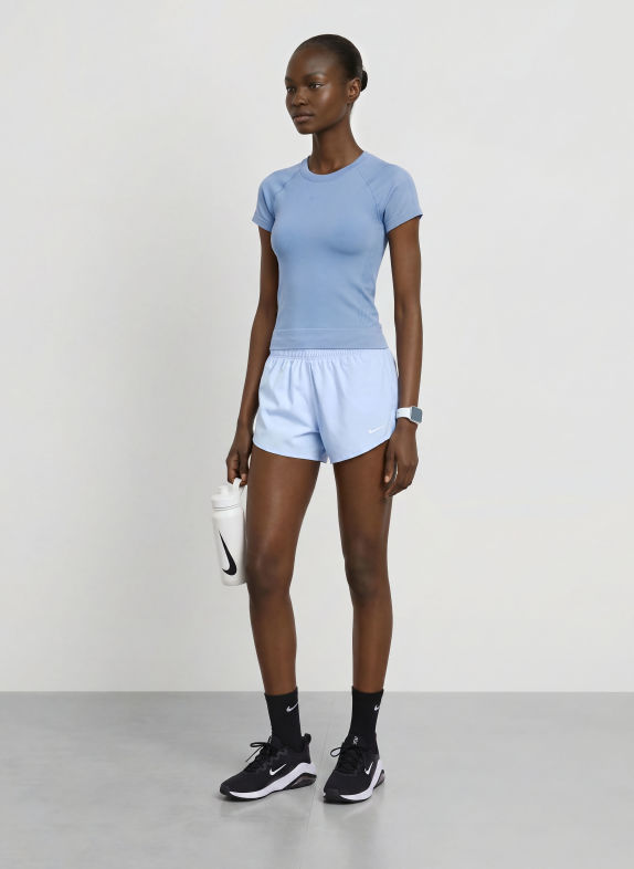 Nike Tricou funcțional PRO SEAMLESS ALBASTRU DESCHIS