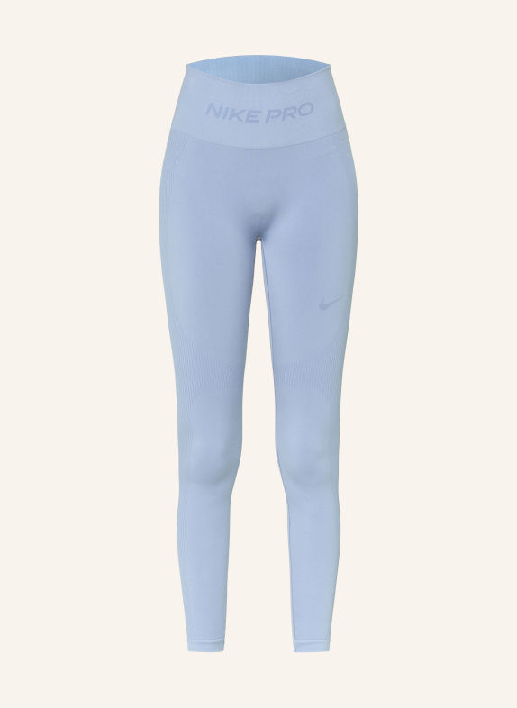 Nike PRO SEAMLESS Leggings LIGHT BLUE