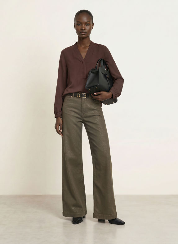 MARC CAIN Blouse 697 seal brown
