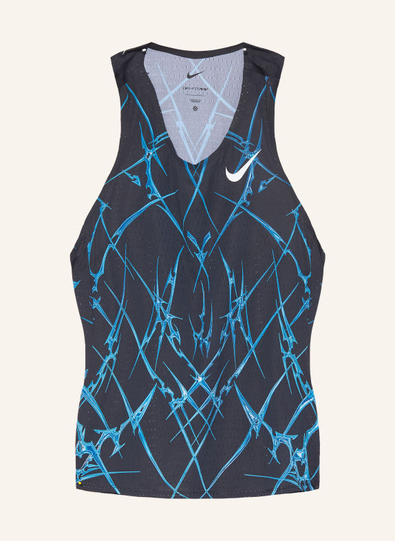 Nike Funkční top AEROSWIFT ČERNÁ / MODRÁ