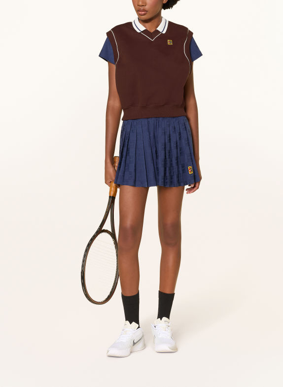 Nike Bluza Top COURT COLLECTION CIEMNOCZERWONY / BIAŁY