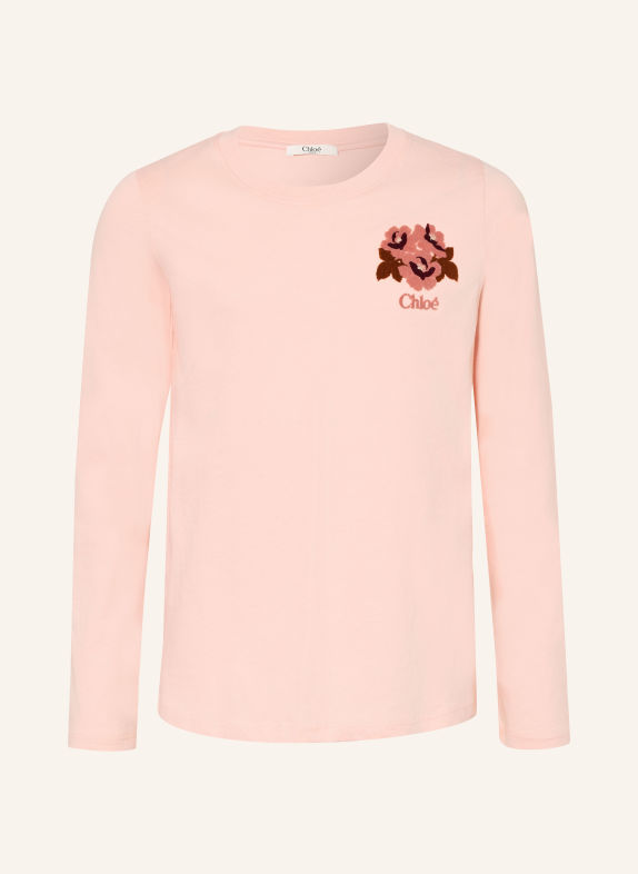 Chloé Longsleeve ROSE CLAIR / MARRON FONCÉ / VIEUX ROSE