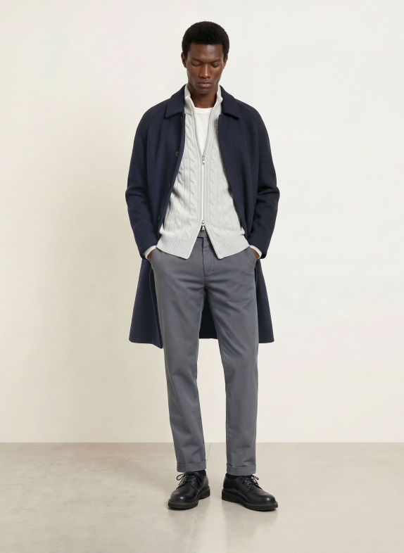 BERWICH Chino YRETROLONG Slim Fit GRÅ