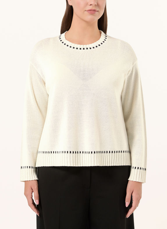 PERSONA MARINA RINALDI Pull PMRPULVINO BLANC / NOIR