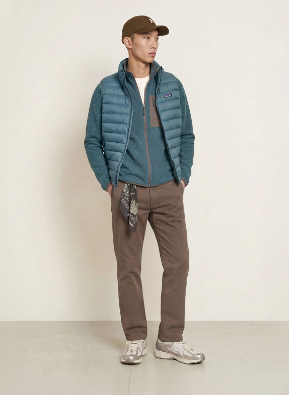 patagonia Fleecejas R1® AIR PETROL / BRUIN