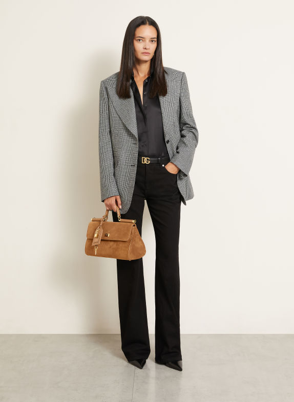DOLCE & GABBANA Handtas MY SICILY MEDIUM COGNAC / GOUD