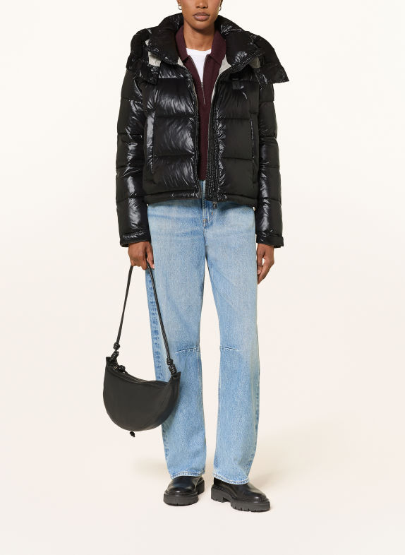 Blauer Veste matelassée GLORIA avec capuche amovible NOIR