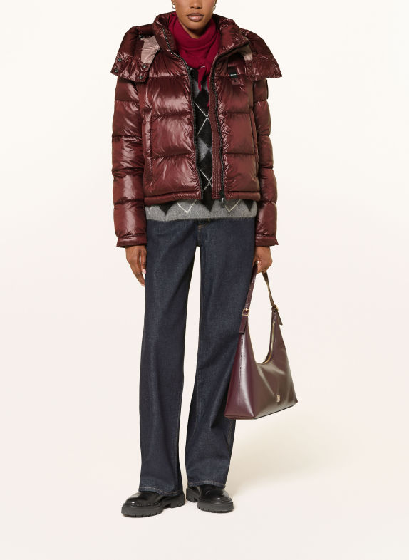 Blauer Veste matelassée GLORIA avec capuche amovible ROUGE FONCÉ