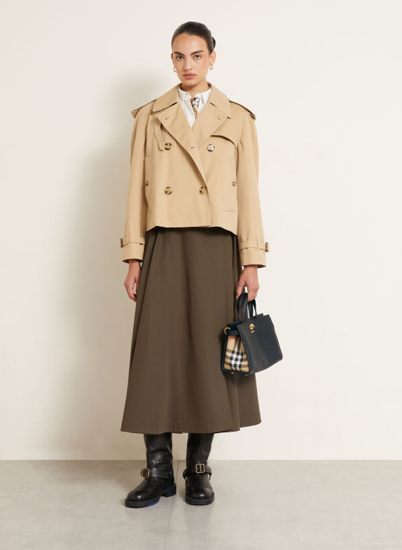 BURBERRY Handtas COTSWOLDS ZWART / BEIGE / ROOD
