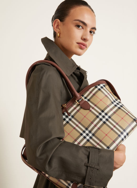 BURBERRY Shoppers BRUIN / CRÈME / KAKI