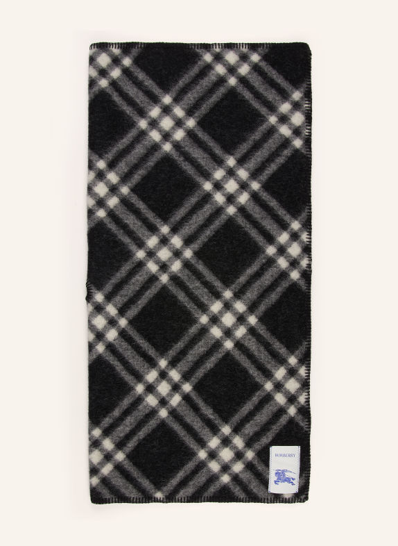 BURBERRY Halsduk SVART / ECRU / GRÅ