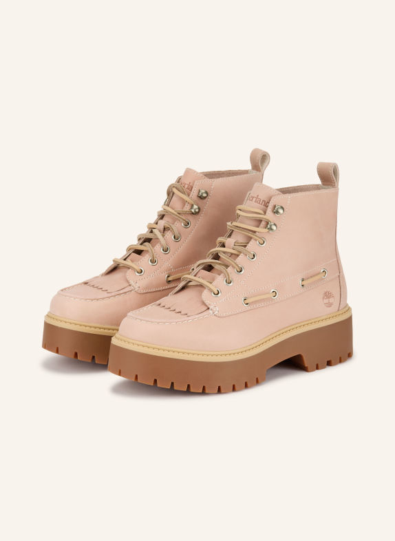Timberland STONE STREET lace-up boots ROSE / SILVER