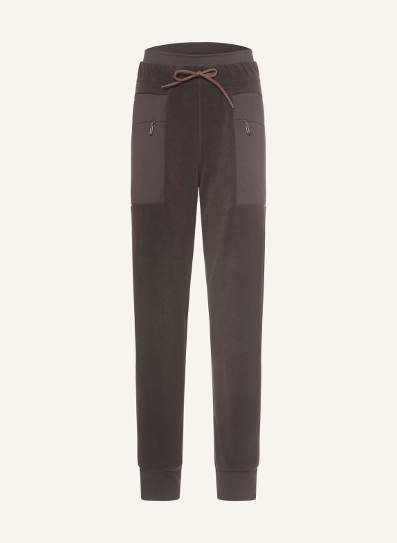 JEANNE BARET Fleecebroek ROCHEFORT MARRON FONCÉ