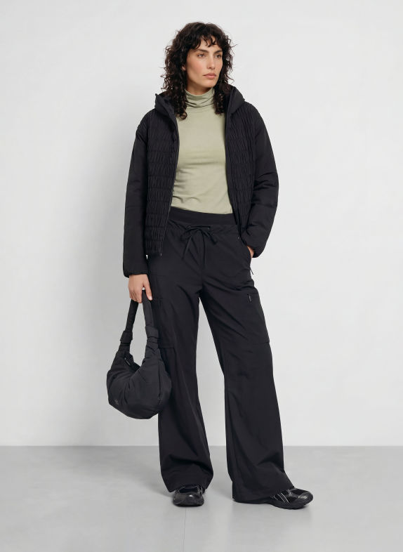 JEANNE BARET SKYE Quilted Jacket BLACK