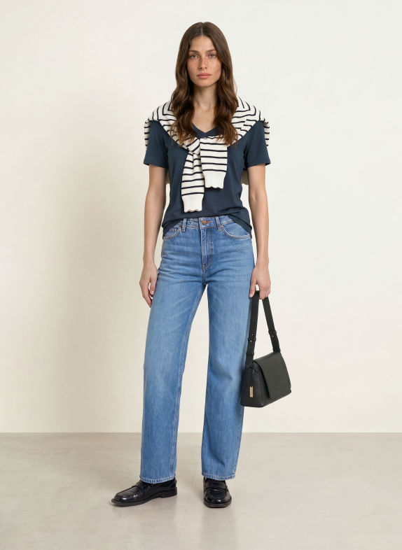 Stefan Brandt T-shirt CLARA BLEU FONCÉ
