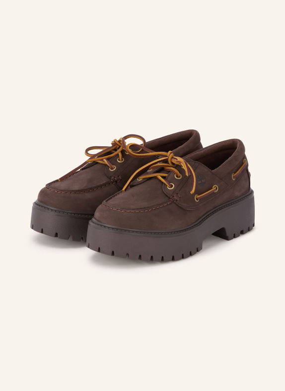 Timberland Chaussures bateau STONE STREET MARRON FONCÉ