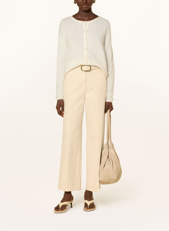 MARELLA Jeansy wide leg MLSZANZARA 001  CREAM GARMENT