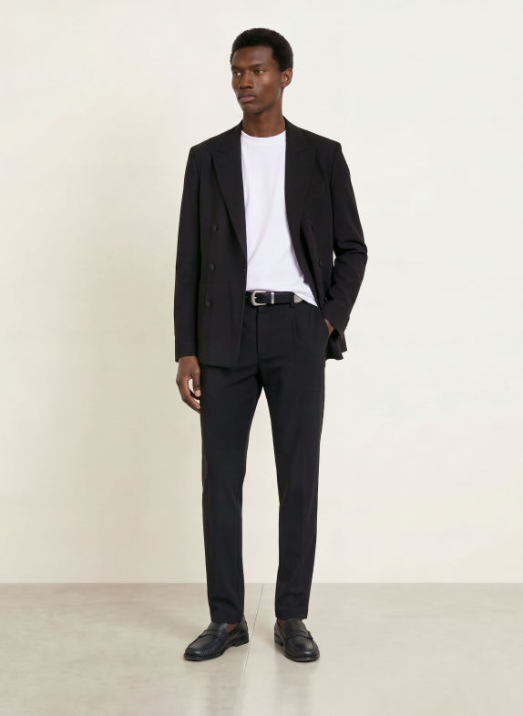 STRELLSON Anzughose LOIS4 Relaxed Fit aus Jersey 001 Black 001