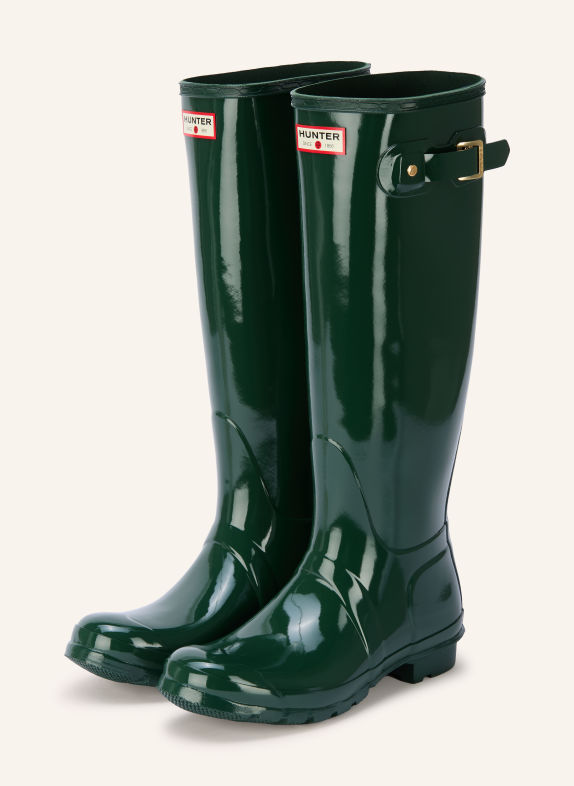 HUNTER Bottes de pluie ORIGINAL TALL 170 YEARS ANNIVERSARY VERT