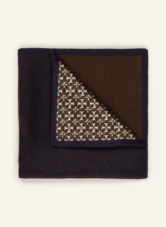 OLYMP SIGNATURE Pochet DONKERBLAUW / MARRON FONCÉ / WIT