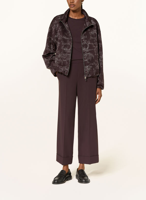 windsor. Blouson ROUGE FONCÉ / GRIS CLAIR