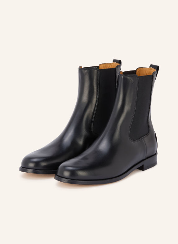 TOD'S Chelsea boots with studs BLACK