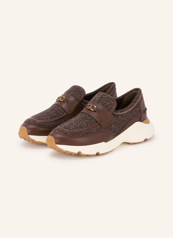 TOD'S Slip-on-sneakers BRUN / BEIGE