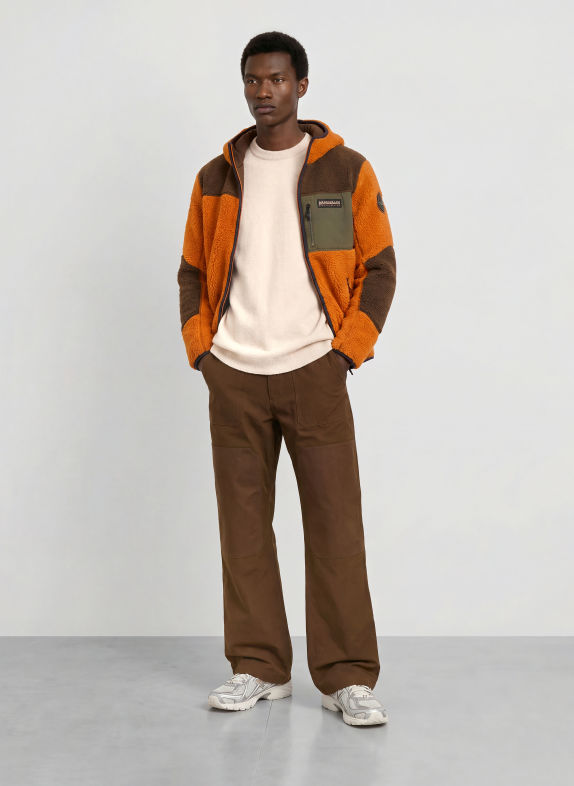 NAPAPIJRI Broek met oversized pasvorm MARRON FONCÉ / BRUIN
