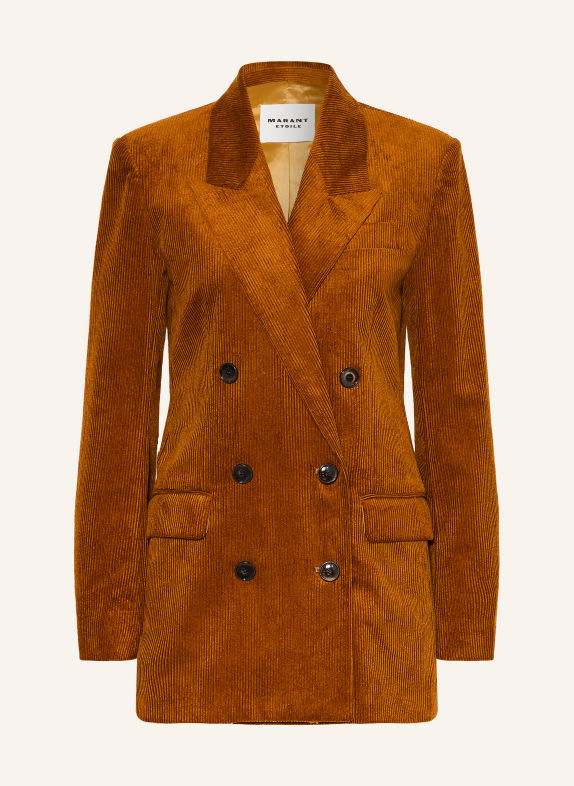 MARANT ÉTOILE Longblazer RASMA aus Cord COGNAC