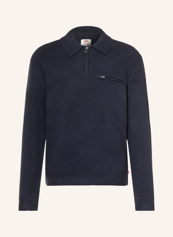Levi's® Gebreid poloshirt met relaxte pasvorm DONKERBLAUW