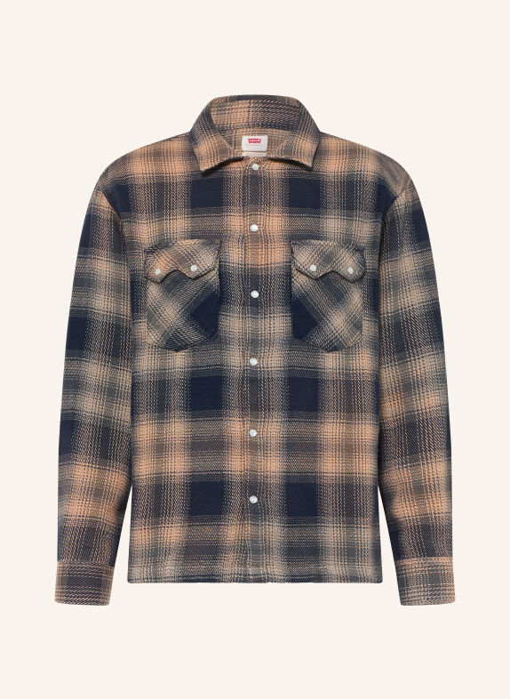 Levi's® Volnočasová košile Comfort Fit BÉŽOVÁ / ČERNÁ